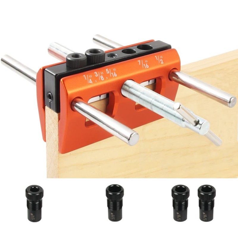 O'SKOOL Self Centering Dowel Jig Kit Drilling Guide Bushings Set