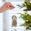 Felt Sheep Christmas Decoration - Felted Ornament - Wool Christmas