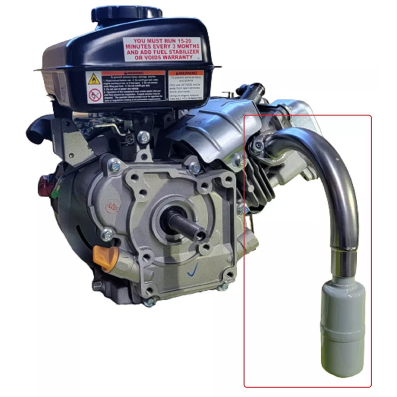 andrei-x Exhaust with Muffler for Predator 3HP 79cc from Harbor