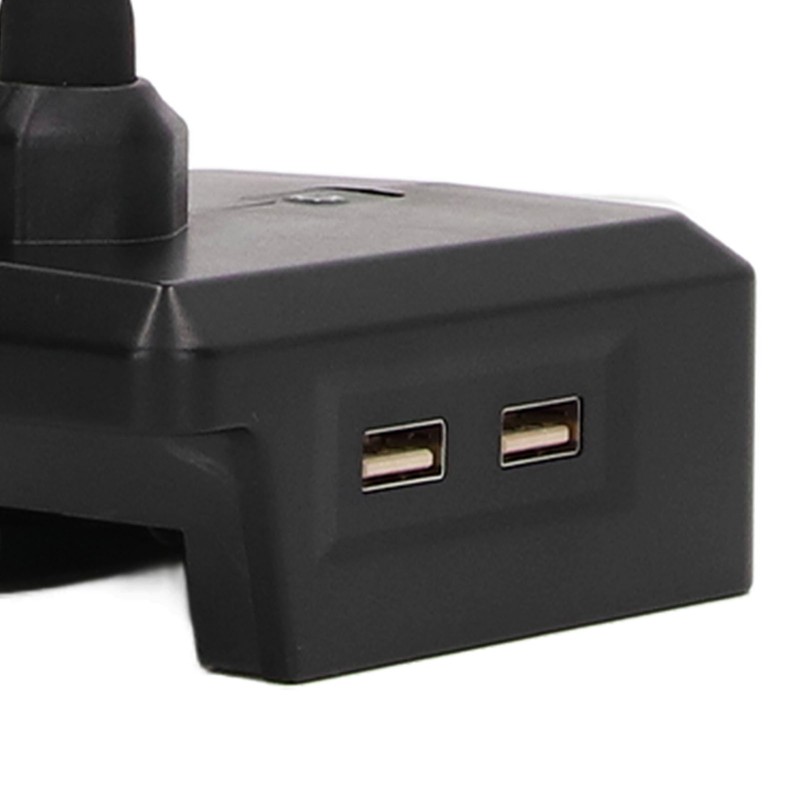 Gooseneck Work Light LED Cordless Lamp Rechargeable 2 USB Ports