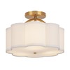 CALOKES Semi Flush Mount Ceiling Light, 11.8" Modern 3-Light Fixture