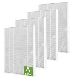 4 Pack 115115 HEPA Replacement Filter A Size 21 - Compatible with Winix PlasmaWave C535 5300 5300-2 6300 6300-2 P300 AM90 9000 5000 5000B C909 9800 Air Purifier