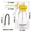 2 Sets Oil Can Transparent High Pressure Oiler Lubrication Oil
