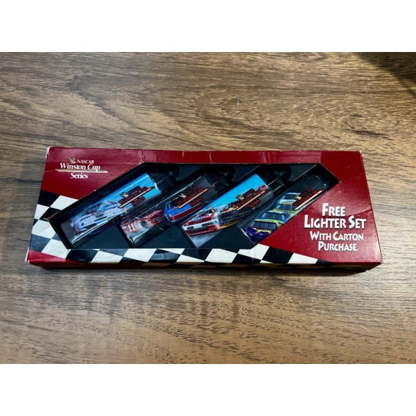 Cricket Vtg 1994 NASCAR WINSTON CUP SERIES LIGHTER Set NEW