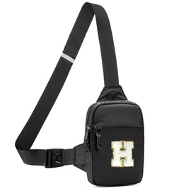 Vpoofree Mini Sling Bag for Men Crossbody,Small Chest Bag Casual Trendy Waterproof Lightweight Phone Crossover Daypack (Small sling bag-H)