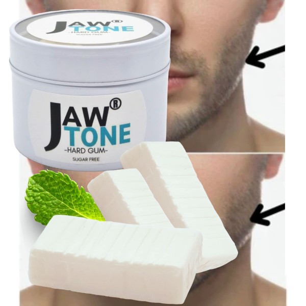 JawTone™ -Face & Jawline exercise HARD GUM mastic style hint of MINT 1monthQTY