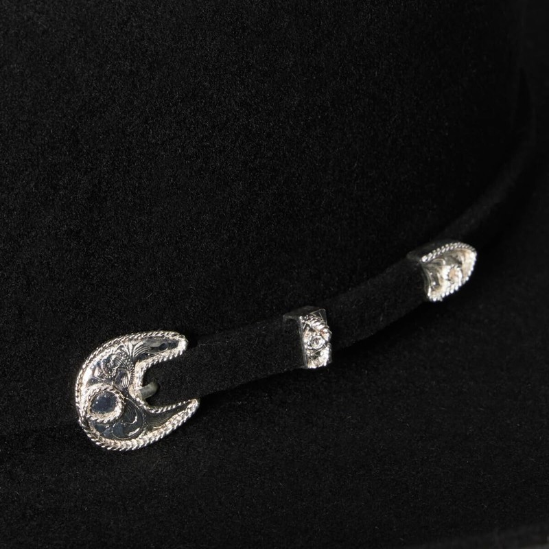 Stetson Men's 4X Corral Wool Cowboy Hat Black 7 5/8