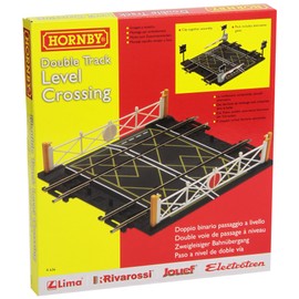 Hornby R636 00 Gauge Level Crossing Double Track,168 millimeters