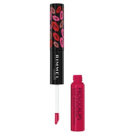 Rimmel London Provocalips 16hr Kiss-Proof Lip Color - Two-Step Liquid Lipstick to Lock in Color and Shine - 420 Berry Seductive, .14 fl.oz.