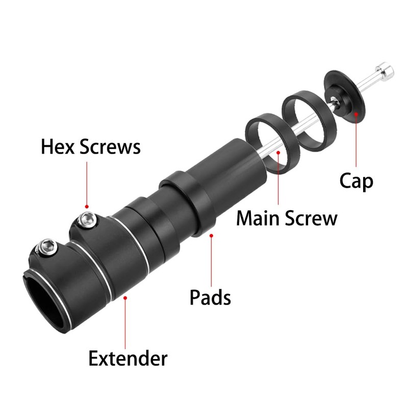 YERGOFE Bike Stem Riser - 3 Pack - Adjustable Height