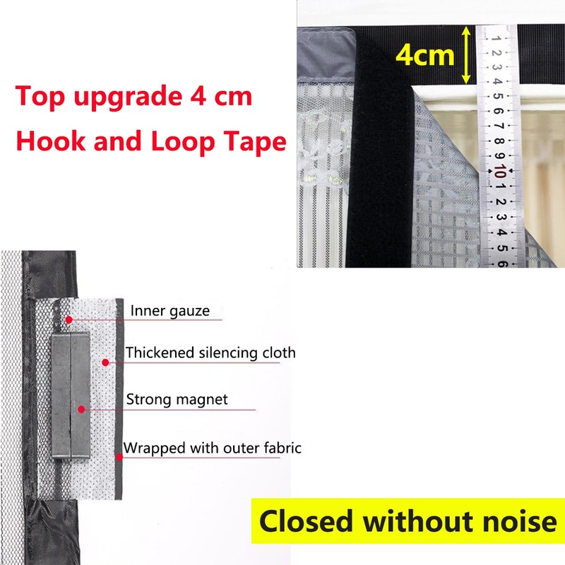 Qrity Magnetic Fly Screen Door 70 x 200cm, Mosquito Screen,