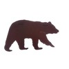 Everydecor Grizzly Bear Silhouette Metal Wall Art Decor - Bear