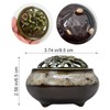 MrMrKura Ceramic Incense Burner with Lid, Incense Holder for Sticks
