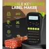EazeID Label Maker Machine with-Tape Laminated, H1100 Black Label Maker