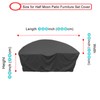Half Moon Patio Furniture Set Covers, Half Moon Outdoor Sectional