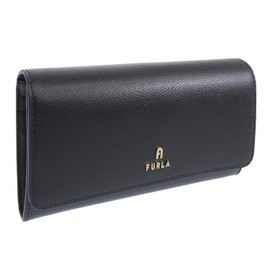 Furla WP00317 Camelia Continental Wallet Women's Long Wallet, Leather, Leather Brand, Camelia Continental Wallet, NERO (O6000)