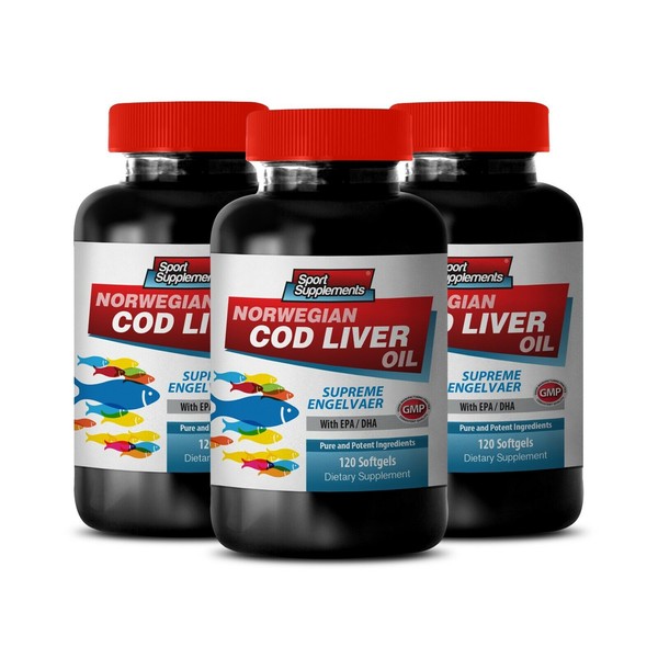 EPA Supplement - Norwegian Cod Liver Oil 600mg - Increases Metabolic Rate 3B
