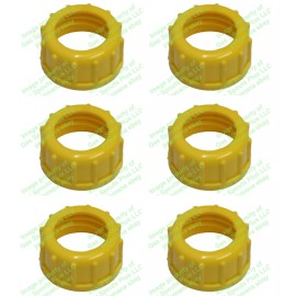 Aftermarket MIDWEST 6 (Six) Aftermarket Yellow MIDWEST "Screw Cap Collars" Heavy Duty 1210 2310 5610