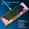 Snpurdiri 60 Percent Wired Gaming Keyboard, RGB Backlit Mini Gaming