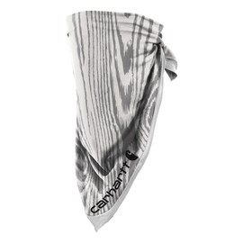 Carhartt Force Lightweight Bandana, Woodgrain Print-Light Grey/Grey Cloud, One Size