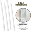 Detachable Blind Rods Blind Wands Replacement with Hook 24 Inches