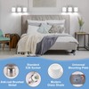 Dekang Bathroom Light Fixtures Over Mirror Brushed Nickel, Rustproof 3-Light
