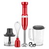 KitchenAid Variable Speed Corded Hand Blender with Accessories, Empire Red,