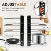ZEINLAM Detachable Folding Pot Rack,Pot Lid Rack,Pantry,Cooking Utensil Storage Rack,With