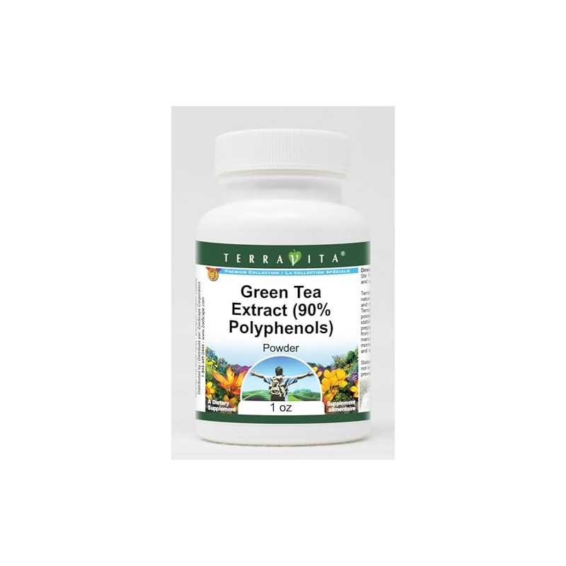 Green Tea Extract (90% Polyphenols) Powder (1 oz, ZIN: 514373)