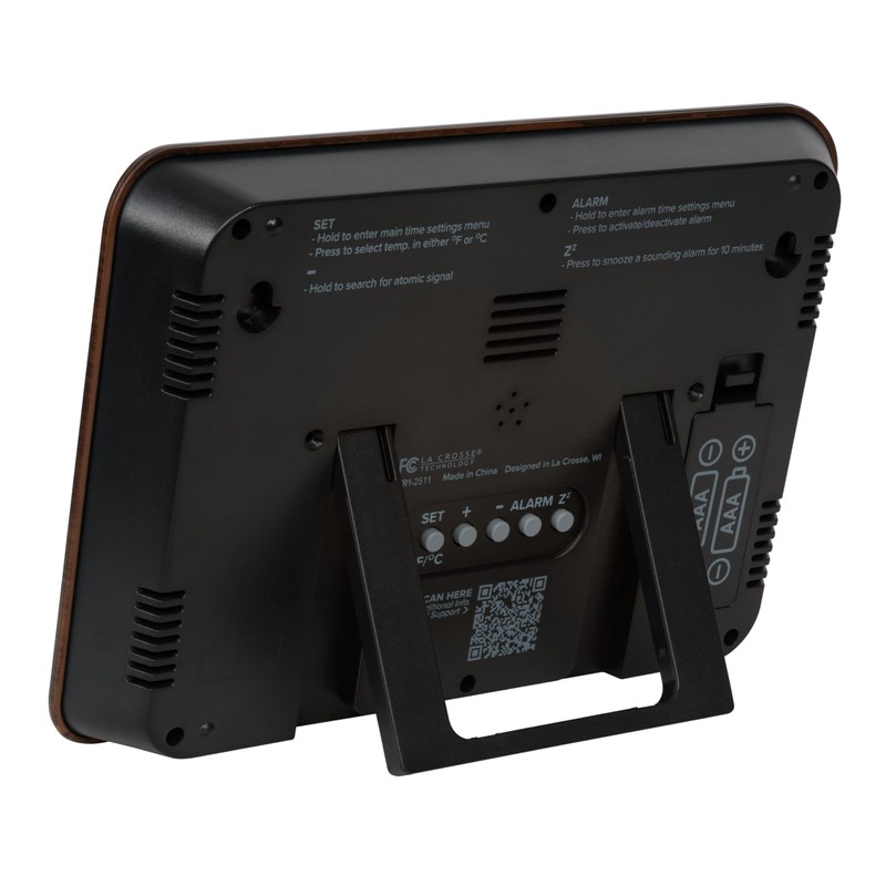 La Crosse Technology 513-17907-INT Digital Atomic Clock with Temperature -