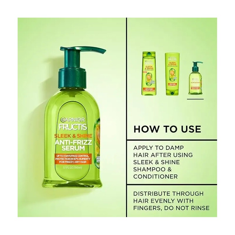 Serum Antifrizz Garnier Fructis Sleek & Shine 150 Ml
