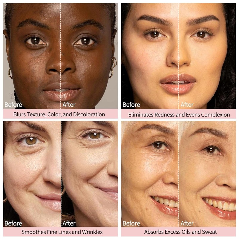 Blurring Balm Matte Primer for Mature Women, Poreless Soft-Focus Effect,