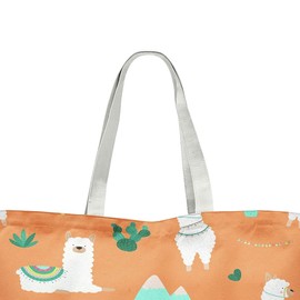 Le Jardin du Lin Printed Shopping Bag, Foldable, Fabric Bag with Two Long Handles, Size: 47 x 42 cm