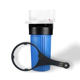 Aquaboon 4.5” x 10" Whole House Water Filter System with Pressure Release (1" Port) | Certified According to NSF | Compatible with Ronaqua 3PP-10B, Pentek DGD 5005, GE FXHTC, Aqua-Pure AP811.