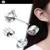 Candyfancy 3 Pairs 316L Surgical Stainless Steel Earrings Set,Size 6mm