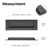 Ravinte 2 Pack Black Cabinet Pulls - Recessed Finger Pulls