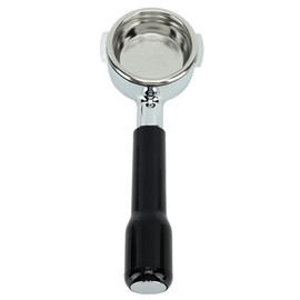 Coffee Portafilter, 58 Mm E61 Single Layer Filter Bottomless Handlheld Portafilter with Stainless Steel 58mm Filter Basket for Home Coffee Shop (Black)