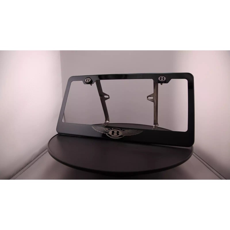 KA Black Chrome Fit bentley Logo Laser Engraved Stainless Steel