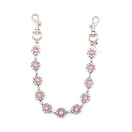 Disengor Bag Purse Chain Charms for Handbags - Sparkle Rhinestone Jewelry Chain Strap - Flower Crystal Bag Extender