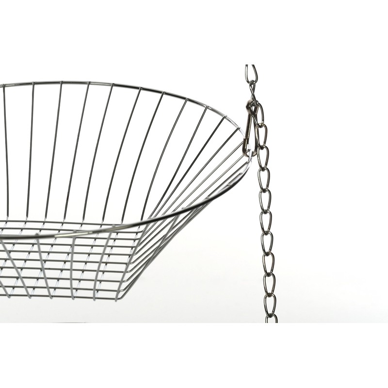 Premier Housewares 509653 3-Tier Chrome Hanging Baskets, 28 x 71