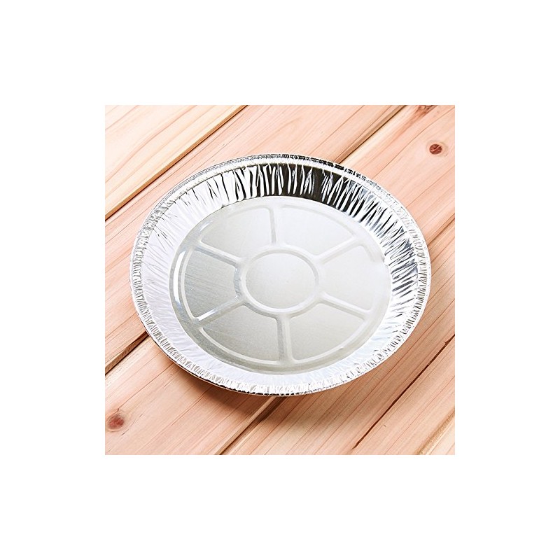 Disposable Paper Plates, Aluminum Plates, Pack of 10, 9.1 inches