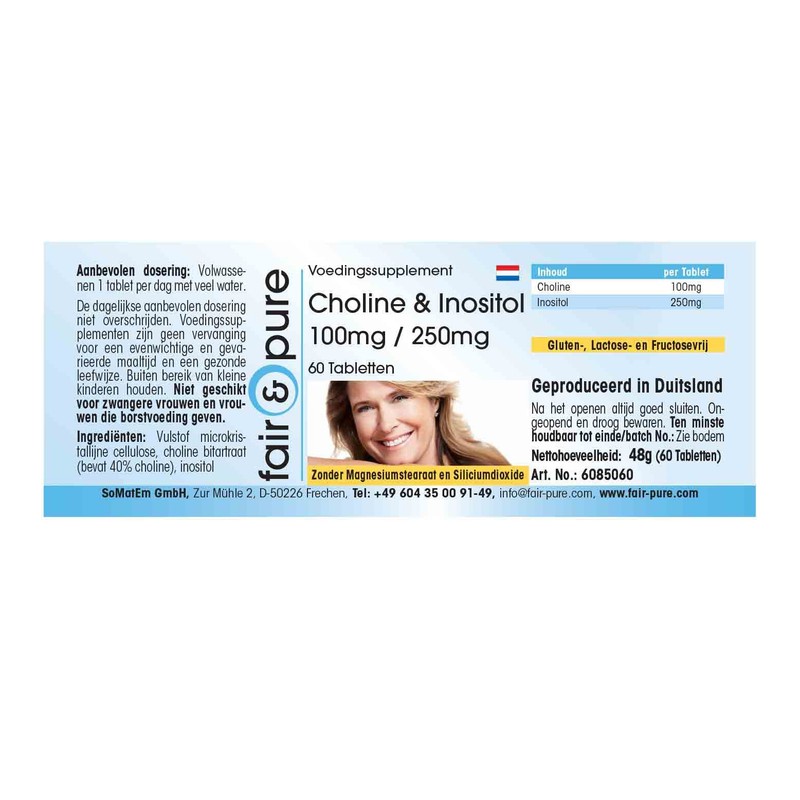 Fair & Pure® - Choline tablets with inositol - choline