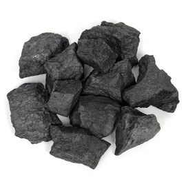 1.1lb Bulk Raw Shungite Rough Crystal- Natural Shungite Stone Raw Stones Crystal for Water Purification, Tumbling, Fountain Rocks, Decoration, Polishing, Wire Wrapping, Wicca & Reiki Crystal Healing