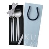 Cutipol GOA White/Matte Silver Dinner (2 Forks & Spoons) 4