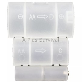 Unbranded Battery Converter Set  AA AAA C D - Emergency Power Charging Survival Kit