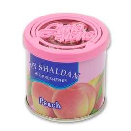 Auto Dynasty My Shaldan Japanese Car Cup-Holder Natural Air Freshener Cans, (Peach Scented)