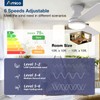 Amico Ceiling Fans with Lights, 42 inch Low Profile Ceiling