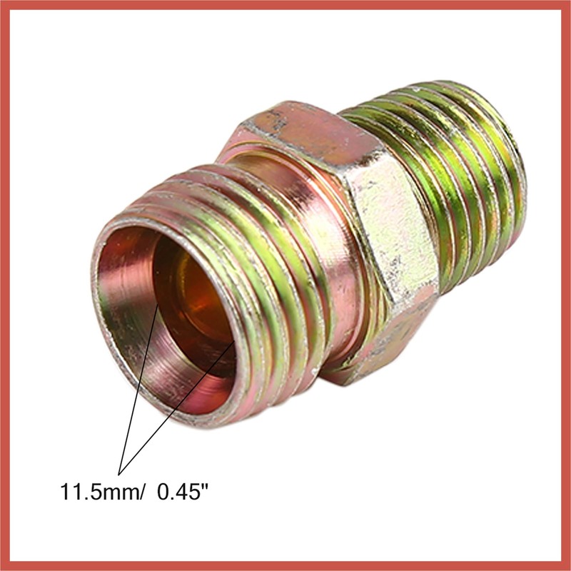 ACROPIX 2pcs 1/4" NPT to M16 x 1.5mm Male Straight