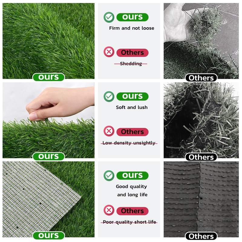 Oiyeefo Artificial Pee Grass Pad for Dogs, Fake Grass Replacement