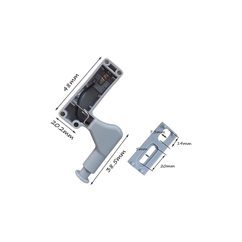 9 Pcs Universal Cabinet Cupboard Hinge LED Light Sensor Light
